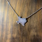 small tx necklace