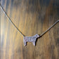 small cow necklace