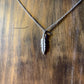 lg feather necklace