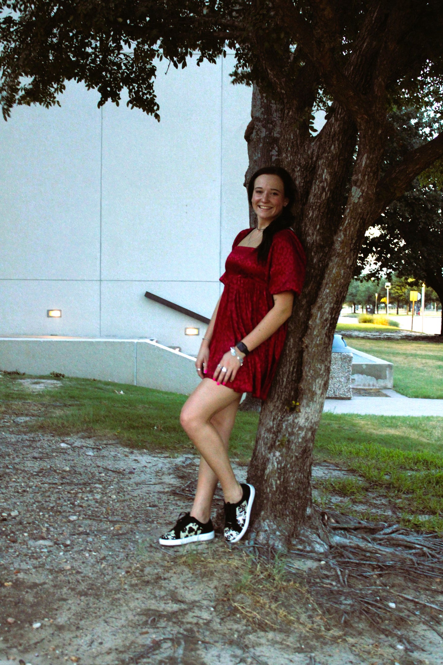 Maroon Dress