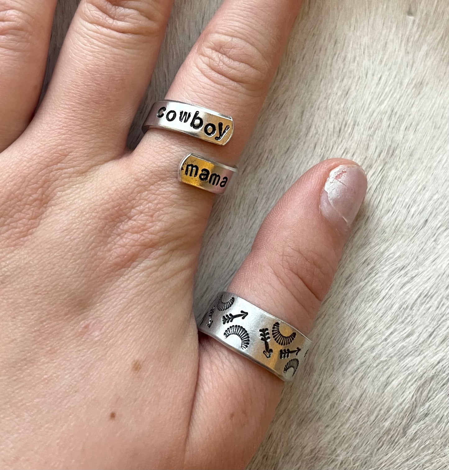 Cowboy mama ring